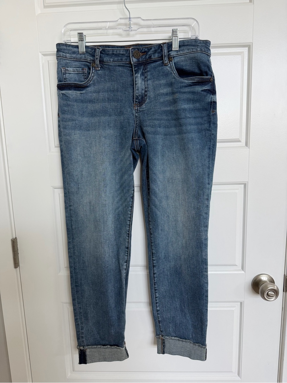KUT From The Kloth Asher Ankle Straight Leg Jeans Blue Size 8 KP1195MA6R